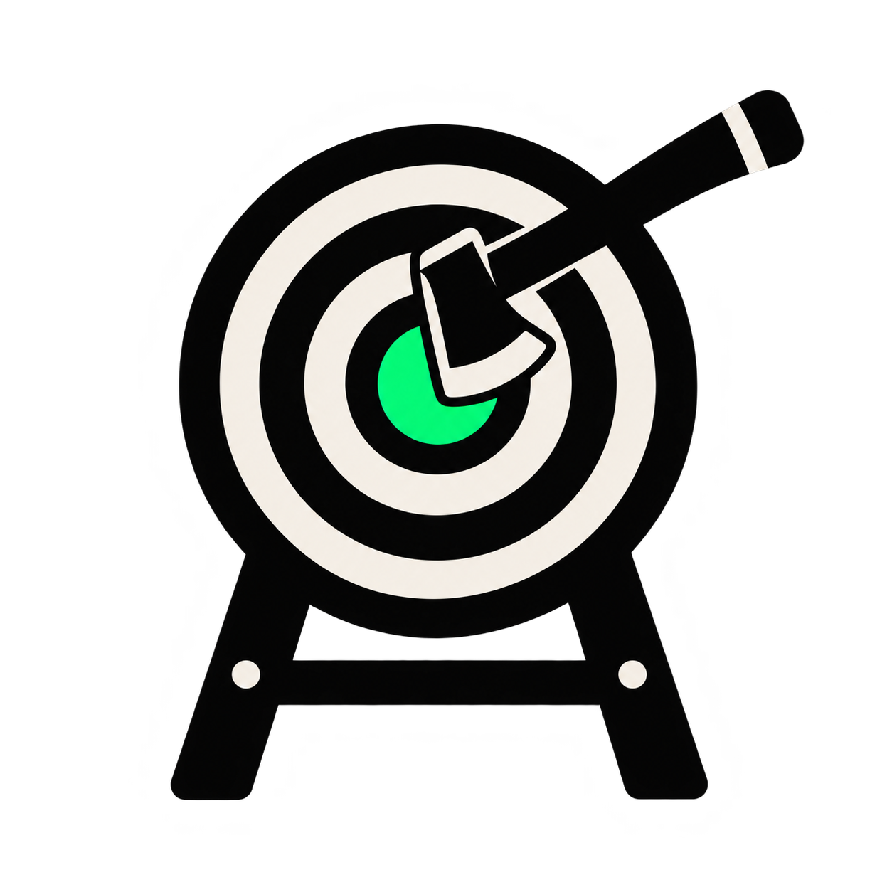 Axe throwing target