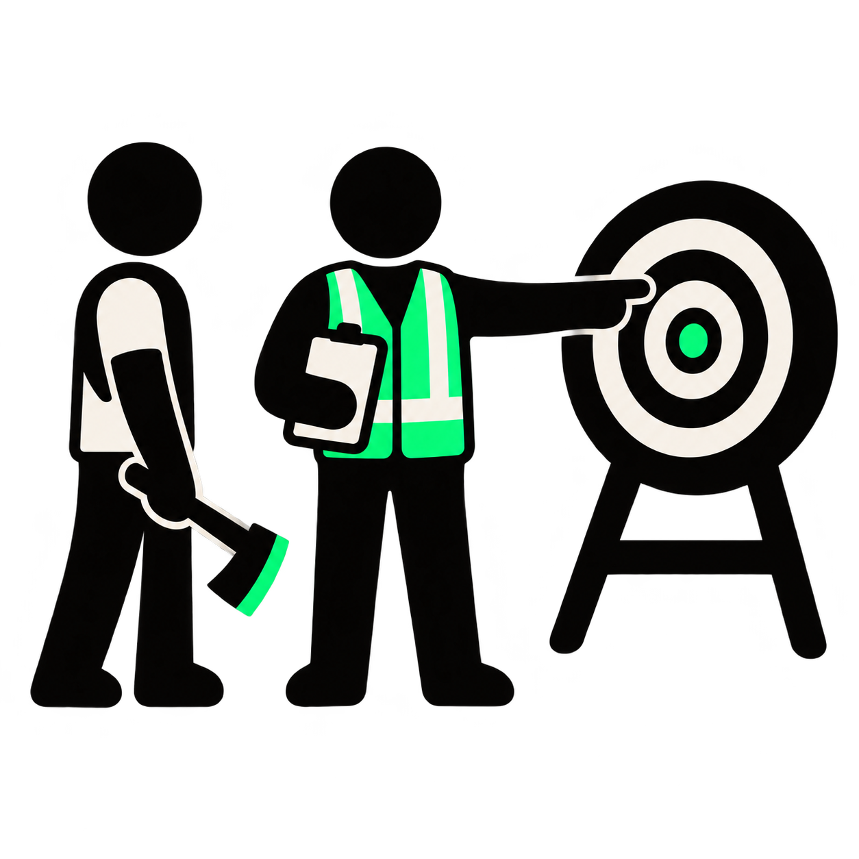Axe throwing safety briefing